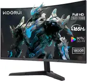 24 Inch Computer Monitor - FHD 1080P Curved Gaming Monitor 165Hz VA 1800R Monito