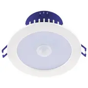 DETA 92mm Multi-Power Tri-Colour Non-Dimmable PIR Sensor LED Downlight