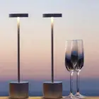 2PCS Table Desk Lamp LED Touch Dimmable Bedroom Iron Night Light ​Rechargeable