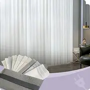 Graywind Sheer Vertical Blinds Sheer Curtain Drapery Privacy Light Filtering Vertical Shades, Custom Width Up to 157", Fabric Samples