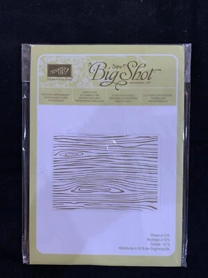 Stampin Up Sizzix Big Shot Emboss Folder - Woodgrain