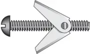 Hillman 370051 Round Head Steel Toggle Bolt 3/16 Dia. x 2 L in. with Spring Wing