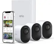 [Arlo] Technologies Ultra 2 Spotlight Camera 3 Camera Security System Wire-Free, 4K Video & HDR Colour Night Vision, 2-Way Audio, 6-Month Battery Life Works with Alexa White VMS5340 (VMS5340-200AUS)