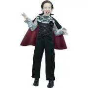 Ghoulish Productions Kids Victorian Vampire Costume 10-12Y Creepy Halloween