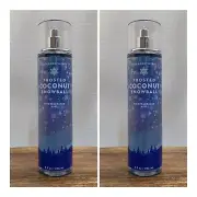 2~Bath and Body Works FROSTED COCONUT SNOWBALL Fine Fragrance Mist ~ 8 fl.oz.