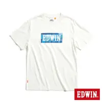 在飛比找momo購物網優惠-【EDWIN】男女裝 仿牛仔LOGO印花短袖T恤(白色)