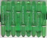 1.5in. 2ba Green HARROWS SUPERGRIP Dart Shafts & Springs: 1 set of 3