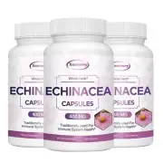 Echinacea Capsules 400mg - Antioxidant, Immune System Booster, Prevent Colds