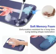 with Wrist Support Ergonomic Mouse Pad with Wrist Rest Cute Memory Fo Mouse Pad