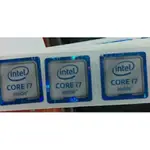 ❁新貼紙 INTEL CORE I7貼紙 臺式電腦筆記本CPU標籤 6代白色第六代貼標