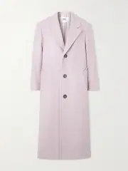 [AMI PARIS] AMI PARIS - Wool-blend Twill Coat - Pink - FR 40 FR 40 Pink