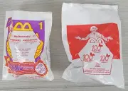 2 Vtg NOS McDonald's Toy Disney 100 Years of Magic Crazy Bones Funny Bone Howler