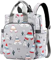 ibasenice Nappy Changing Bags Bag Backpack Large Capacity Mom Storage Water-Repellent Adjustable Straps