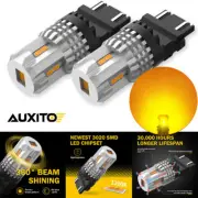 AUXITO 4157 3157 4057 Amber LED Yellow Turn Signal Blinker Corner Light bulb D (for: Fiat)