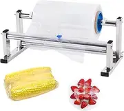 Handheld Stretch Film Dispenser, Stretch Film Wrapping Packing Machine, Heavy Duty Stretch Film Pallet Wrapper with Handle, Width 40/50/60cm, for Packing, Food Packaging Restaurant, Supermarket(40cm)