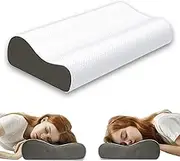 Memory Foam Pillows for Sleeping，Ergonomic Pillow Cervical Neck Pillow，Bed Pillow for Side Back Sleeper for Neck Pain Relief(55 * 35 * 9/11CM)