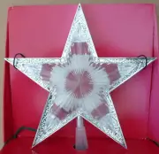 10'' Holiday Time Crystal Star Tree Topper Window Lighted Lit top ornament