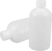 Cabilock 2Pcs Narrow Mouth Plastic Reagent Bottles for Liquid Storage Laboratory Sample Containers Thicken Design for Chemicals and Water
