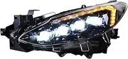 Car Styling Compatible With Mazda 3 Axela 2014-2016 Led Car Lights Angel Eyes Full LED Fog Lights LED Daytime Running Lights