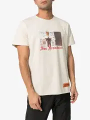 HERON PRESTON San Francisco Print T-shirt in Sand L132203 Size Small