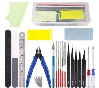 Hobby Tool Kit 21 Piece For starter or Professional modeler HO or N scale