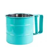 Semi-automatic Handheld Flour Shaker Cocoa Powder Hand-screened Stainless Steel Mesh Sieve Cup Sugar Baking Tools