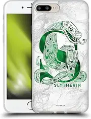 Head Case Designs Officially Licensed Harry Potter Slytherin Aguamenti Deathly Hallows IX Gel Case [Military Grade Protection] Compatible with Apple iPhone 7 Plus/iPhone 8 Plus