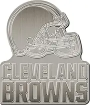 Rico Industries NFL Football Cleveland Browns Standard Antique Nickel Auto Emblem for Car/Truck/SUV