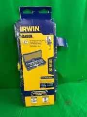 Irwin 1897566 Hanson 14 Piece Self-Aligning Metric Tap & Die Set (E18)