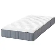 VALEVÅG pocket sprung mattress, extra firm/light blue, Single