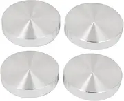 XYWHPGV M8 Thread Diameter Round Aluminum Disc Hardware 4 Pcs for Glass Table(c37c8 c7004 49973 ac294 1a1db 450b5