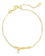 Kendra Scott Mama Script Delicate Chain Bracelet