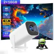 Mini Projector 4K WiFi LED 1080P Bluetooth UHD Home Theater Portable Android 12