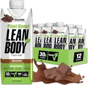 Lean Body Ready-To-Drink, Plant-Based Vegan Chocolate Protein Shake, 30G Protein