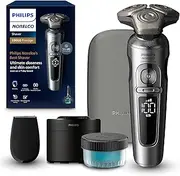 Philips Norelco S9000 Prestige Rechargeable Wet & Dry Shaver with Precision Trimmer and Premium Case, SP9841/84