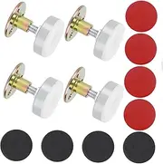 JEWEDECO 4pcs Bed Frame Holder for Wall Anti-Collision Retainer Stabilizer for Bedroom Hotel
