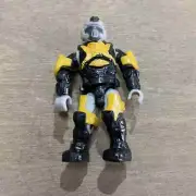 Mega Bloks Call of Duty Halo Builing Figure UNSC Spartan Yellow and Black Figure