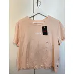 LEVIS 女短袖T恤 粉紅色 XL 全新