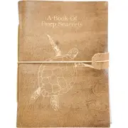Deep Seacrets Leather/Paper 18cm Notebook Stationery Writing Diary Journal Brown
