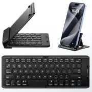 Foldable Bluetooth Keyboard,Portable Pocket Wireless Folding Keyboard, Rechar...