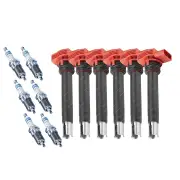 Bosch 6 Spark Plugs+6 Ignition Coils for Audi A4 B8 8k A5 8T 8F A6 C6 4F Q5 8R