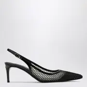 [Dolce & Gabbana] Black mesh slingback 36 IT Black