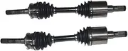 Left + Right Front CV Joint Drive Shafts C-Clip Type for Holden Colorado 7 RG 2.8L Diesel LWN LWH 2012-2016 4X4 Front Drive shaft Assembly