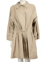 1994 Beige Chain Drawstring CC Trench Coat