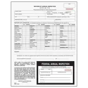 J. J. Keller 50-Pack, Record of Annual Inspection Form with Inspection Decal,...