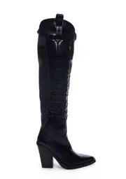 [SIMMI] Dalton-3 Cowboy Boots - Black