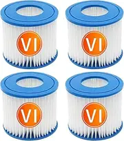[YanBan] 4pcs Hot Tub Cartridge Filters Compatible with Best-Way, Size VI Replacement Filter Cartridge Compatible with Lay-Z-Spa, Miami, Vegas, Palm Springs, Paris Monaco