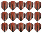 5 Sets Harrows Supergrip X 100 Micron Dart Flights - Ships w/ Tracking - Orange