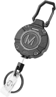 1 Pack Heavy Duty Retractable Keychain ID Badge Reels Retractable Carabiner Badg
