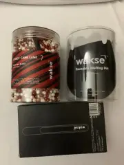 Wakse Reusable Wax Melt Pot & 4.8 Oz Hard Wax Beans & Applicators Set Candy Cane